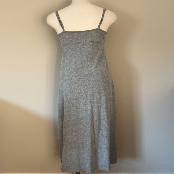 Y2K Vintage Womens Long Grey Maxi T-Shirt Halter Dress by Xhilaration sz Small - Picture 6 of 8